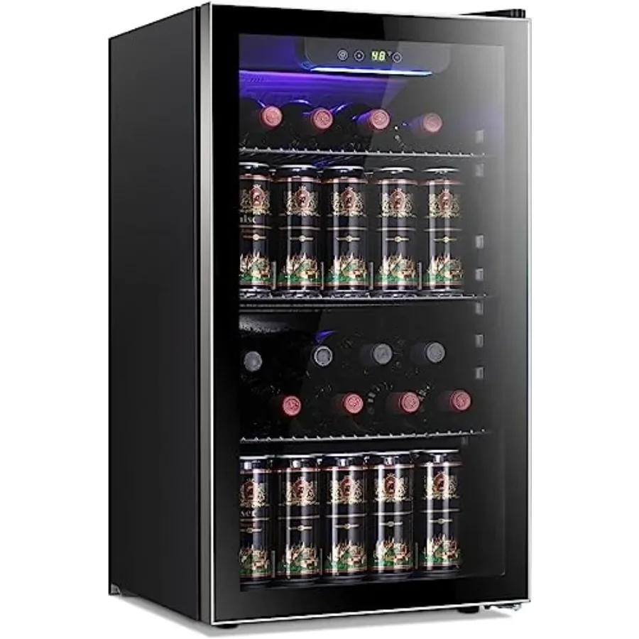 Wine Beer Fridge Cabinet - 26 Şişe 130 Kutu Şarap Soğutucu/Dolap