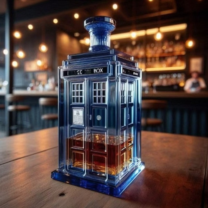 Wine Whiskey Beer - Yaratıcı Telefon Kulübesi Şeklinde Şarap Dağıtıcısı