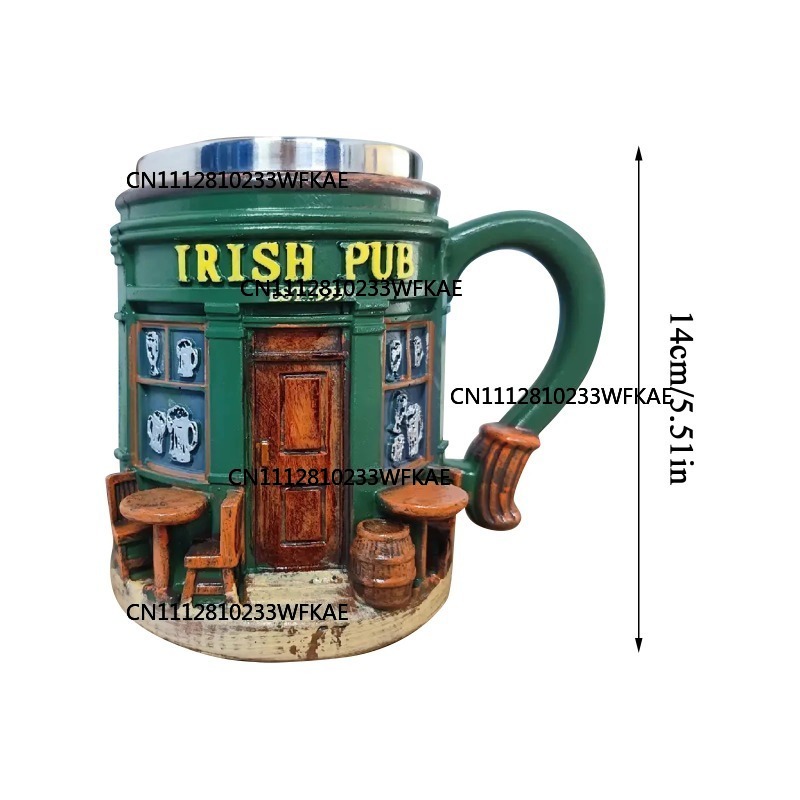 3D İrlanda Pub Desenli Paslanm - Craft Beer & Wine U- incelemesi ve fiyatı