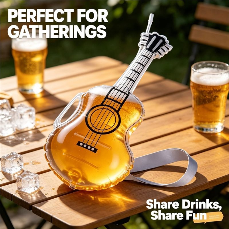 AC62-Şeffaf Gitar Şeklinde Pip - Beer And Wine Festival incelemesi ve fiyatı